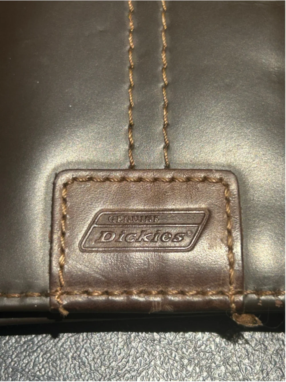 Men's Dickies Brown Leather Wallet One Size